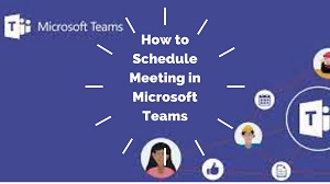 how to schedule meeting in teams